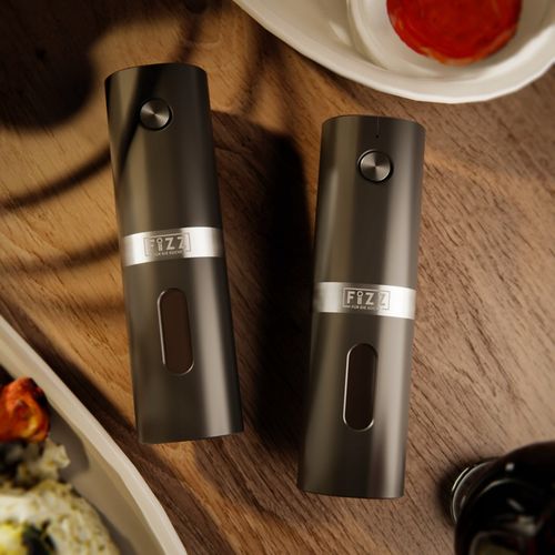 Młynek elektryczny do pieprzu i soli Fizz z akumulatorem Podstawka na Arena.pl