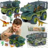Ciężarówka dinozaur T-REX zestaw figurek auto z klatką Dino XXL 8610