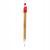 DŁUGOPIS BIUROWY CZERWONY ZABAWKA ANTYSTRES TOUCH PEN TUSZ NIEBIESKI 10 SZT