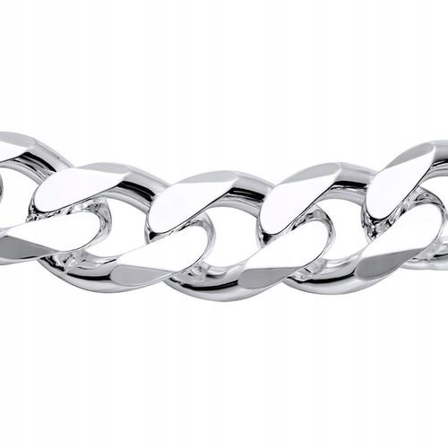 Srebrna Bransoleta Męska Pancerka 5mm/20cm Diamentowana SREBRO 925 PEŁNA na Arena.pl