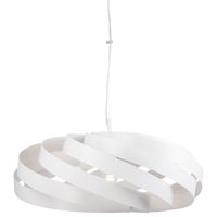 Wisząca lampa Vento 1134 Zumaline okrągła nad stół biała