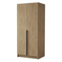 Szafa BONO I 100 cm-pojemna garderoba-CREMONA+CZARNY
