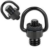Adapter 1/4" męski na 3/8" męski z uchem D-Ring stal do kamer i foto-video
