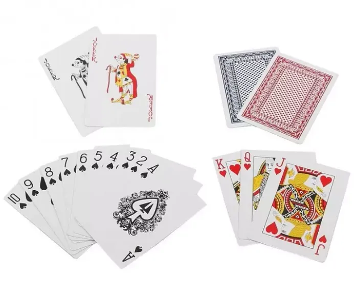 2 x KARTY DO GRY 100% PLASTIK POKER BRYDŻ + ETUI zdjęcie 15