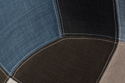 Krzesło P018 DAR patchwork nieb  - szary na Arena.pl