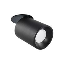 Metalowa lampa wpust PALLAS 314093 sufitowa tuba czarna biurowa