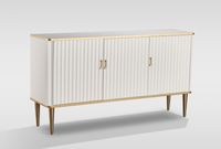 Złota komoda ryflowana Agi 160x40x87