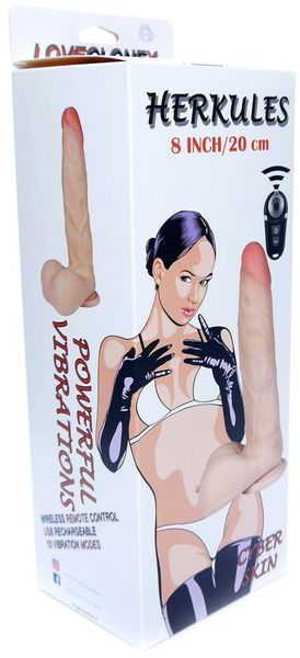 Realistyczny Penis Z Wibracją I Przyssawką - Loveclonex Herkules 8" zdjęcie 8