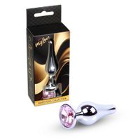 Mylove Toys - Jewellery Silver Butt Plug- Rose