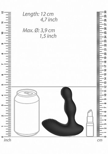 Remote Controlled E-Stim & Vibrating Prostate Massager - Black na Arena.pl