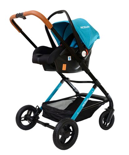 wózek dla dzieci aluminiowy 3w1 508 nicekids seledynowo czarny na Arena.pl