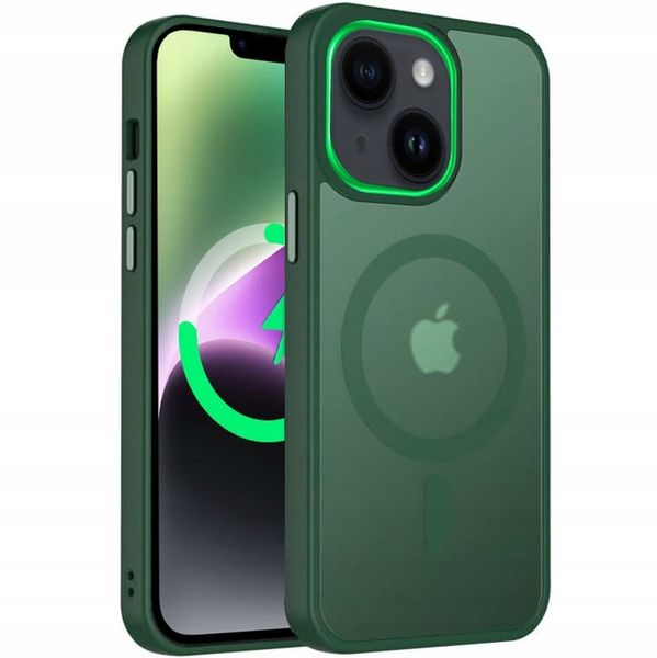 Etui Do iPhone 14 +Szkło 9H WZMACNIANE 360° Matt Case Do Magsafe zdjęcie 9