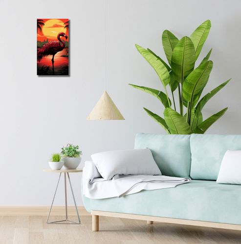 Obraz 20x40cm Flaming nad Wodą na Arena.pl