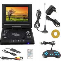 PRZENOŚNY ODTWARZACZ DVD 7,8" Z EKRANEM OBROTOWYM HD i GŁOŚNIKIEM STEREO