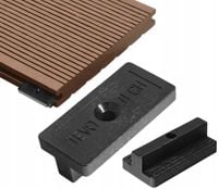 KLIPSY MONTAŻOWE DO DESEK KOMPOZYTOWYCH TARASOWYCH UKRYTY MONTAŻ 100SZT