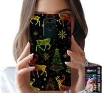 ETUI DO XIAOMI NOTE 9 - RENIFER, PŁATEK ŚNIEGU, CHOINKA + SZKŁO