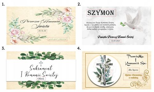 Pamiątka Pierwszej Komunii Świętej Prezent na Komunię Pudełko na na Arena.pl