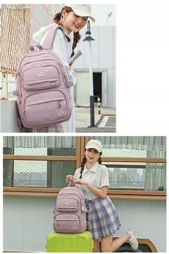 Plecak szkolny różowy (D072) na Arena.pl