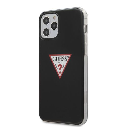 Guess Triangle Logo - Etui iPhone 12 / iPhone 12 Pro (czarny) na Arena.pl