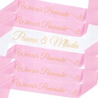 Szarfy Na Wieczór Panieński Komplet Dekoracyjny Dla Panny Młodej Ozdoba