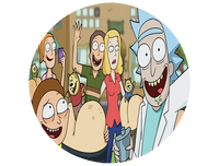 Opłatek na tort Rick i Morty