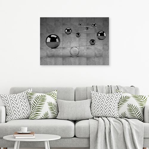 Obraz na płótnie, Srebrne kule 3D 100x70 100x70 na Arena.pl