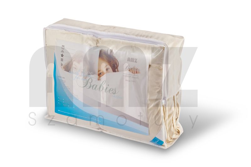 Komplet dziecięcy 20% puch gęsi AMZ - 90x120 / 40x60 BABIES PÓŁPUCH zdjęcie 2