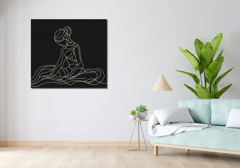 Obraz 100x90cm Pozycja Siedząca zdjęcie 2