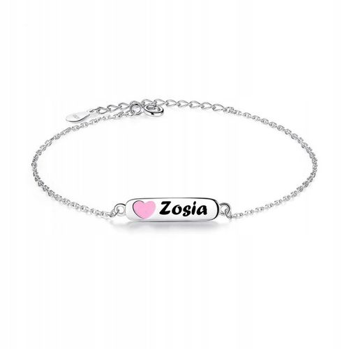 Bransoletka personalizowana z grawerem, srebro 925 na Arena.pl