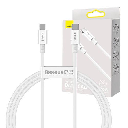 kabel usb-c do usb-c baseus superior series, 100w, 1m (biały) na Arena.pl