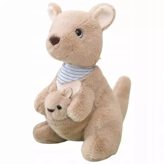 Kangur Pluszowy z Młodym 22 cm zdjęcie 1