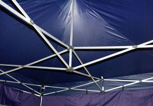 Pawilon ogrodowy Profi rozkładany 3 x 3 m - niebieski 2 ściany na Arena.pl