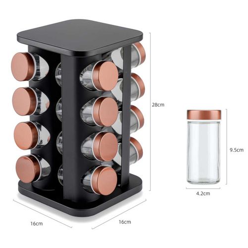 stojak obrotowy na przyprawy 16 pojemników e-8256 na Arena.pl