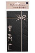 BIBUŁKA DO PAKOWANIA PREZENTÓW 50X70 CZARNA INTERDRUK