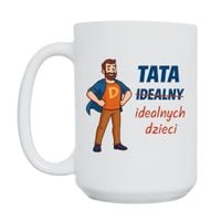 KUBEK "TATA IDEALNYCH DZIECI" Wzór - Duży 450 ml