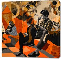 Obraz 100x100cm Przestrzeń Do Dialogu