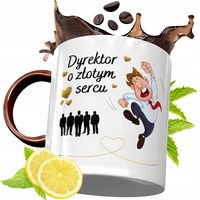 Kubek Bordowy Dla Dyrektora Na Urodziny Prezent Z Nadrukiem Ze Zdjęciem