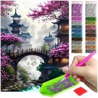 Haft diamentowy Diamond painting mozaika 5D Duży zestaw: obraz + akcesoria