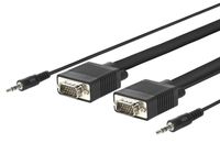 MicroConnect SVGA HD15 3m M-M. 3.5MM