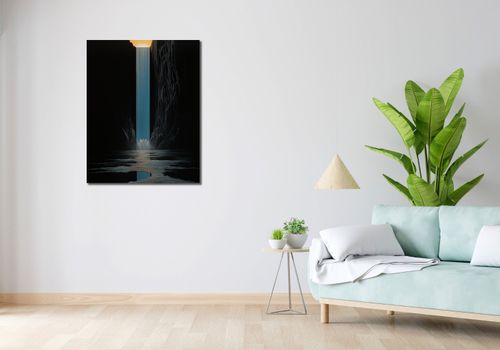 Obraz 70x90cm Wodospad Światła na Arena.pl