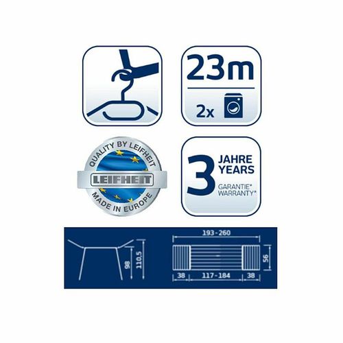 Leifheit Suszarka Classic Extendable 230 Solid 81635 Rozsuwana... na Arena.pl
