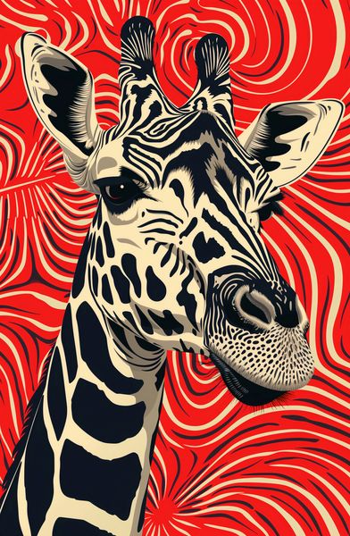 Plakat 53x81cm Wzrok Żyrafy zdjęcie 1