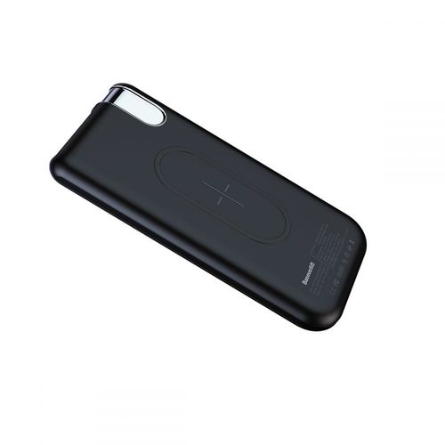 BASEUS THIN VERSION POWER BANK 10000MAH & WIRELESS CHARGER BLACK na Arena.pl