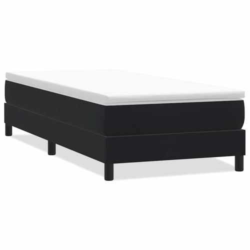 Łóżko Box Spring bez materaca Czarne 80x210 cm Aksamit na Arena.pl