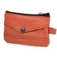 Etui Na Klucze Duże Trzykomorowe Skórzane Pojemne Na Karty Beltimore Rude G86