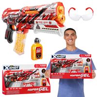 ZURU X-SHOT HYPER GEL WYRZUTNIA PISTOLET CLUTCH ZESTAW KULKI GOGLE OCHRONNE