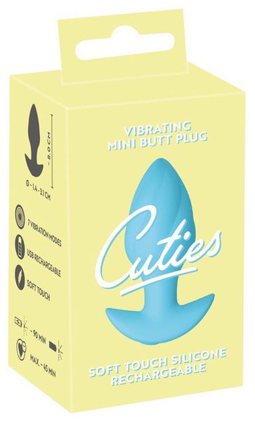 Cuties Vibrating Plug Blue zdjęcie 1