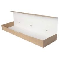 pudełko papierowe zapiekankę 38x11x6cm kraft 100sz