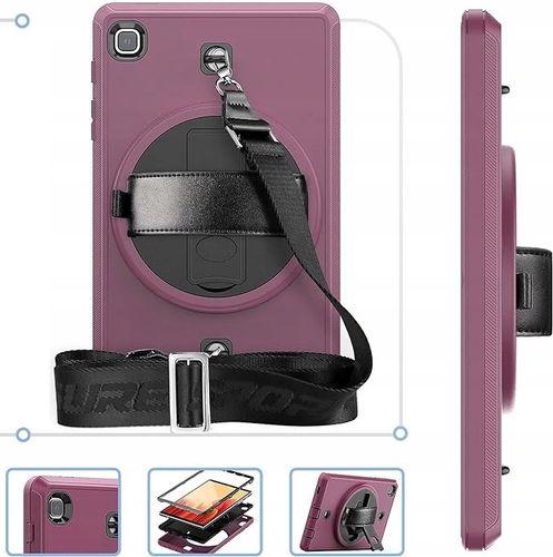 Etui do A7 Lite T220 z Podstawką i Paskiem na Ramię Fioletowe na Arena.pl