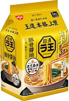 Zupa Raoh Tonkotsu Shoyu Ramen o smaku wieprzowiny i sosu sojowego 3 x 100g - Nissin